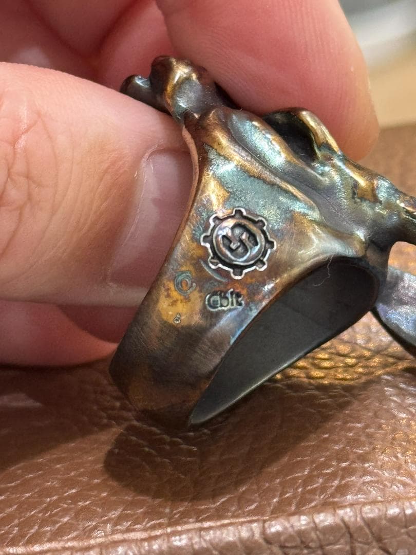 特注　未使用品　リング　パンチャー　バニージャック　コバルト　ブルー　ゴールド