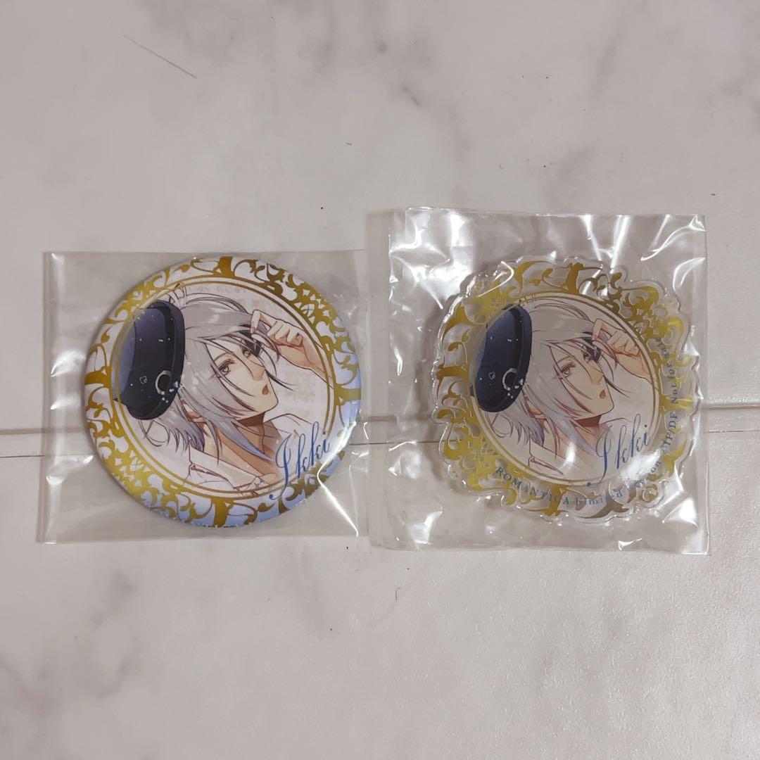 【美品】AMNESIA イッキ 缶ミラー・アクリルバッジセット