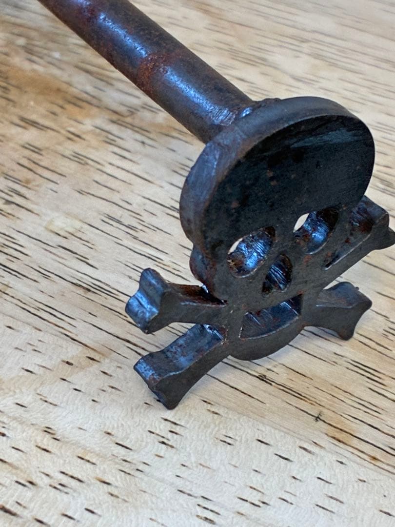 ビンテージ　スカル　髑髏　骸骨　インダストリアル　ミッドセンチュリー 死神