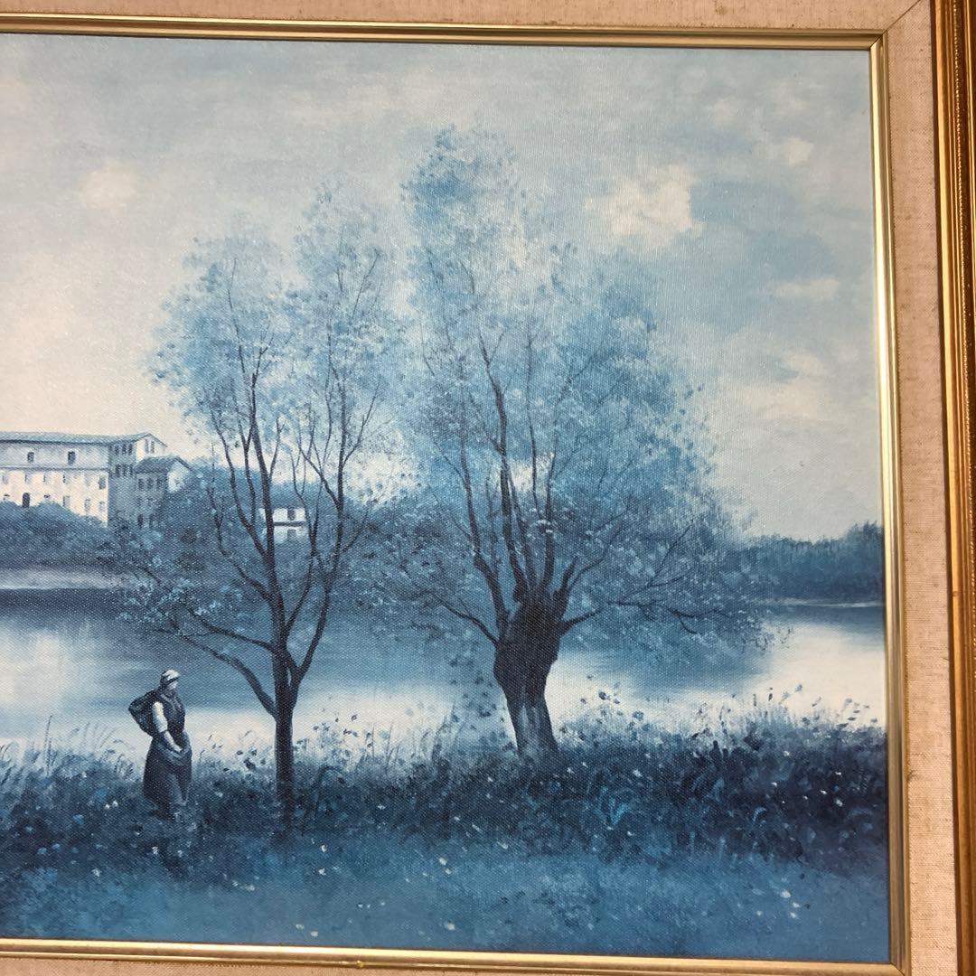 ★カミーユ・コロー 『ビルダブレ』 『ヴィル・ダウレー』風景絵画 ・額縁付き♪