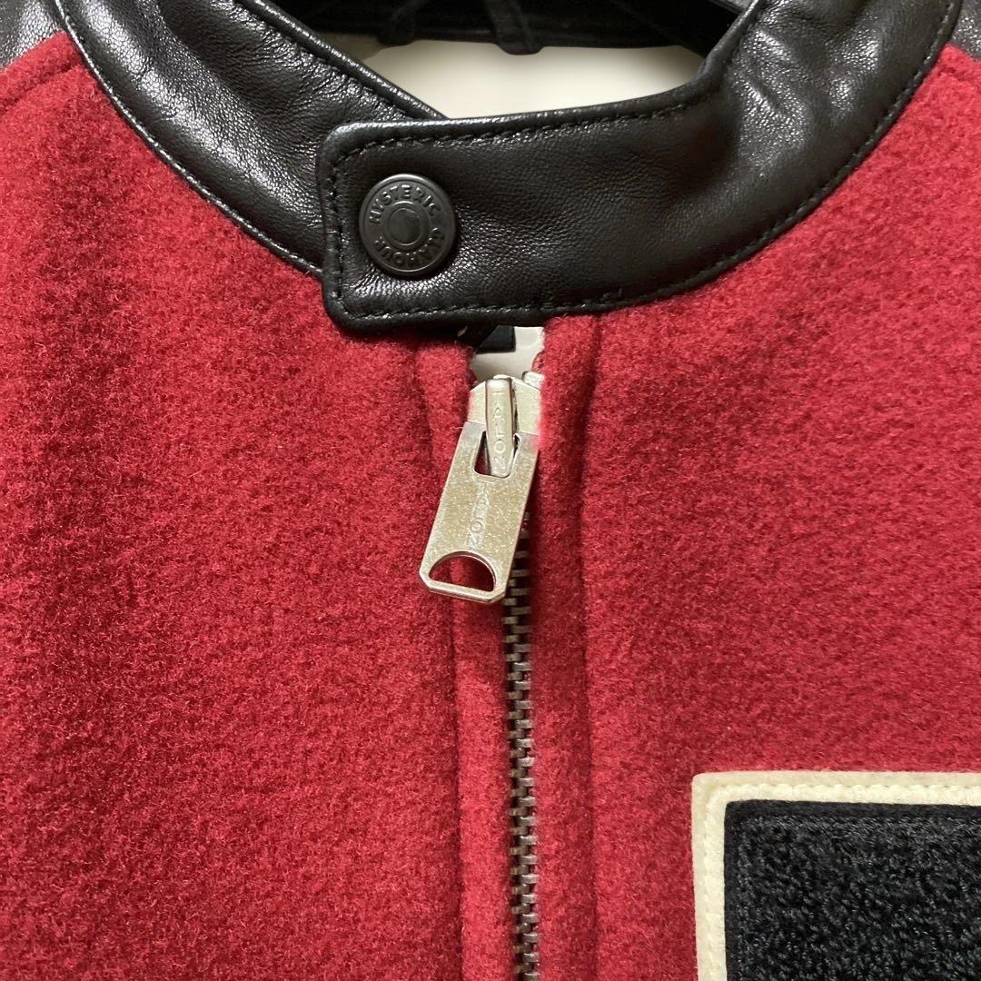 極美品✨ヒステリックグラマー羊革ラム袖レザーROCK 'n ROLL刺繍ワッペン