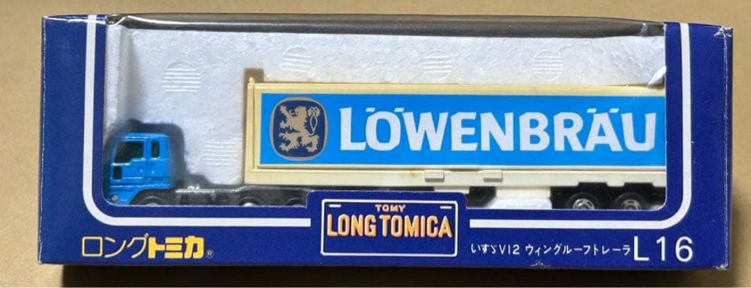 ロングトミカ いすゞ V12 ウイングルーフトレーラー LOWENBRAU