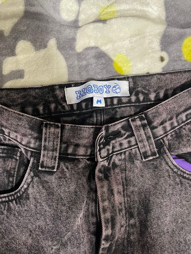 BIGBOY 紫ハイウエストデニムパンツ M