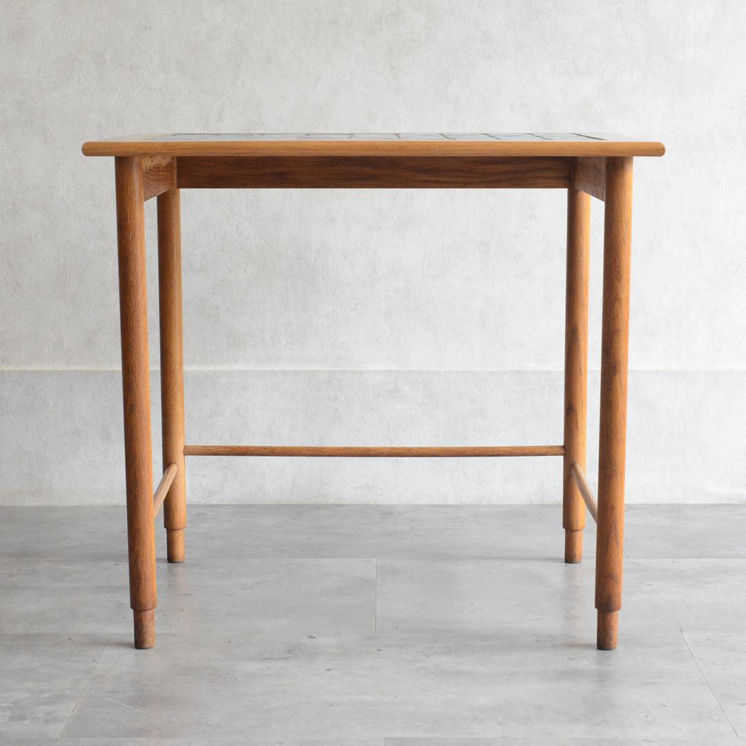 デンマーク 北欧ヴィンテージ タイルトップ サイドテーブル オーク 北欧家具