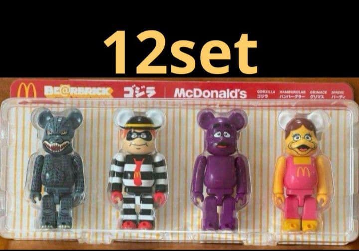 12セット　マクドナルド　ゴジラ　ベアブリック