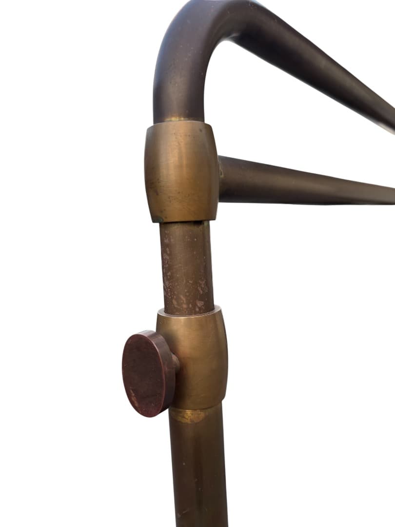 西川金太郎 廃盤品 アンティーク真鍮ゴールドハンガーラック　送料無料