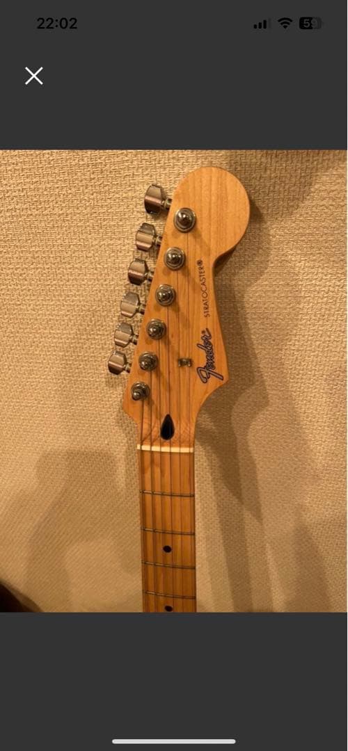 fender 白　エレキギター