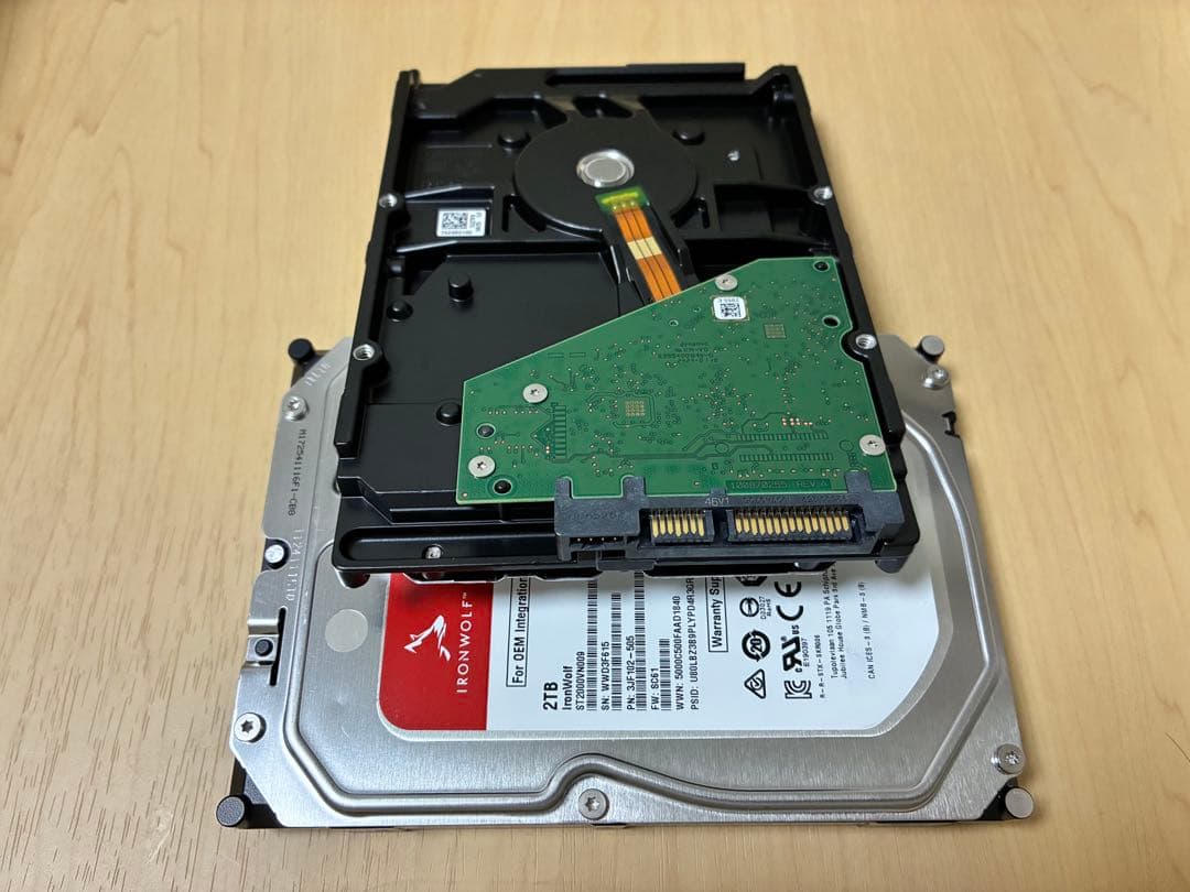 SEAGATE IronWolf 2TB ST2000VN009 2台セット
