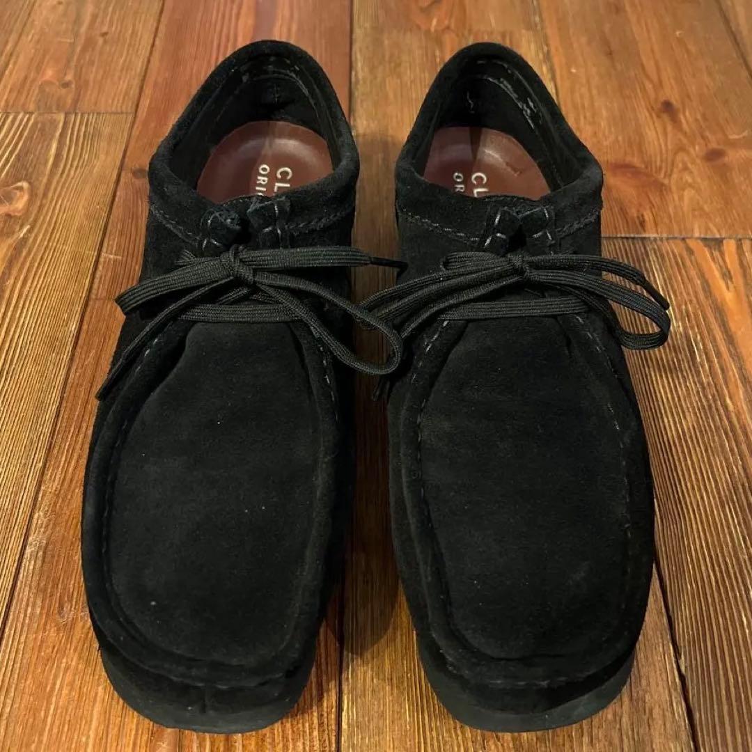 クラークス　ワラビー　ゴアテックス　26.5㎝　ブラック　スエード　黒