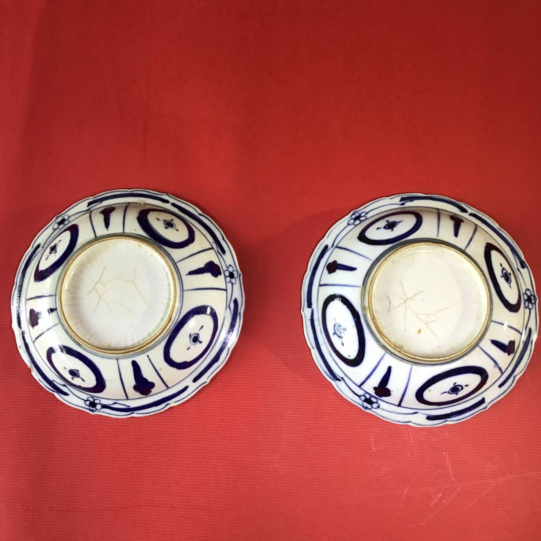 古伊万里　芙蓉手　皿　江戸前期保証2客　　B I