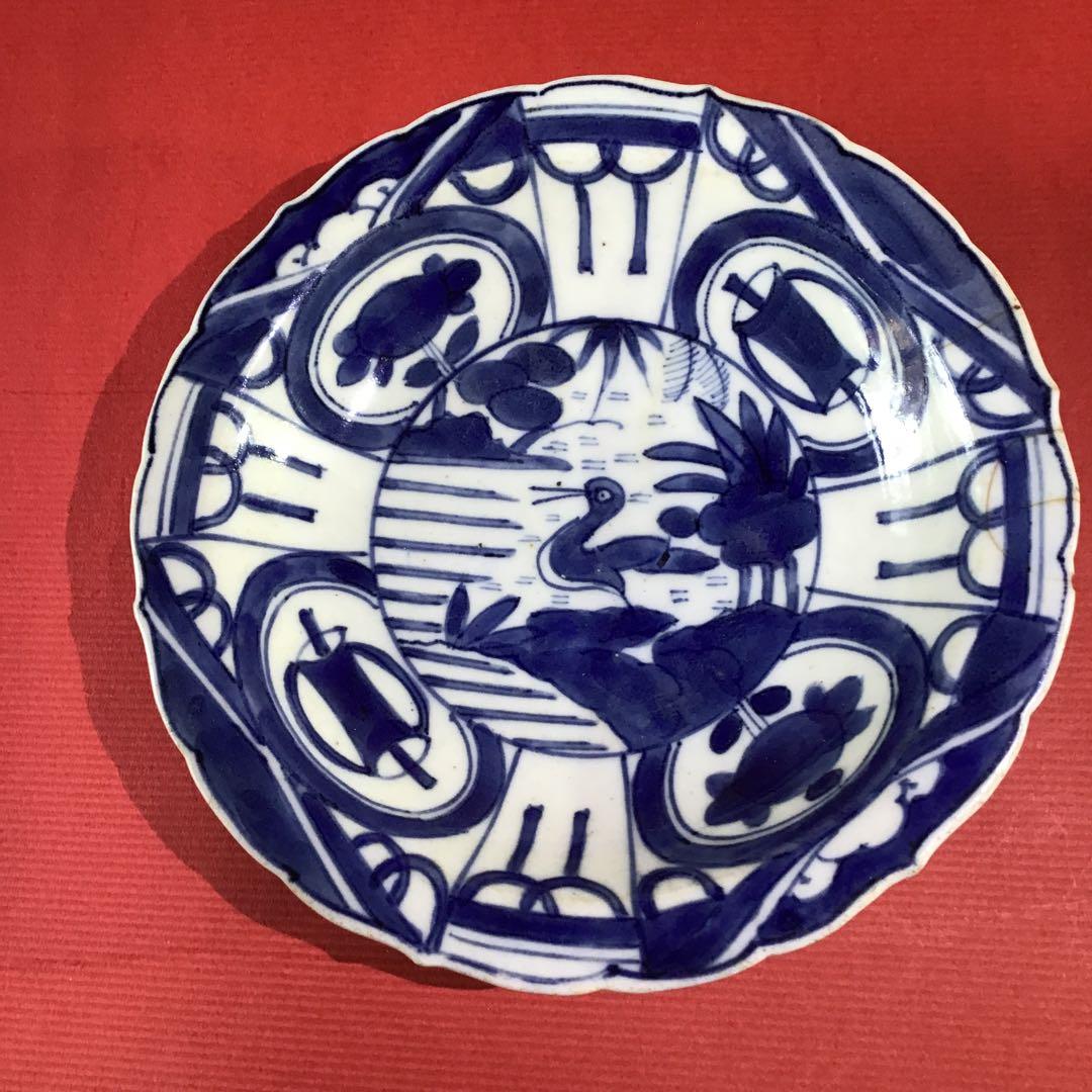 古伊万里　芙蓉手　皿　江戸前期保証2客　　B I