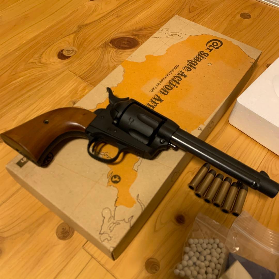 マルシン colt SAA シビリアン xカート HW GBB 木製グリップ