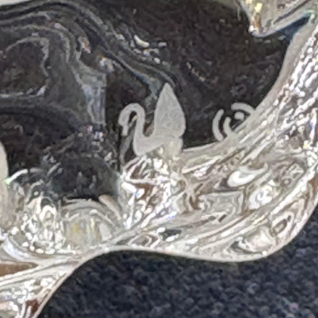 箱付き　スワロフスキー 置物 クリスタル　ヘラサギ　鳥　サギ　　NO.178