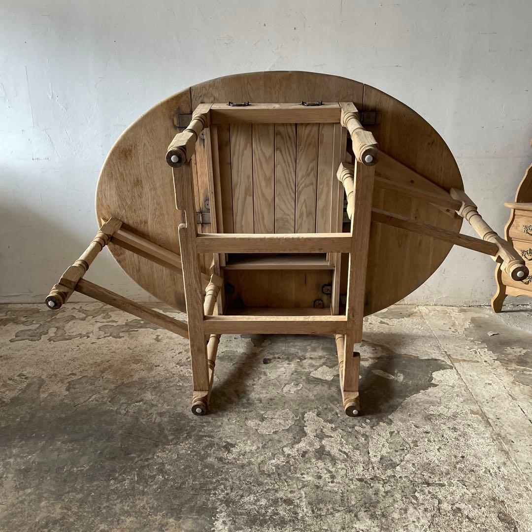 年末・年始SALE ビンテージ　ドロワーゲートレッグテーブル 剥離