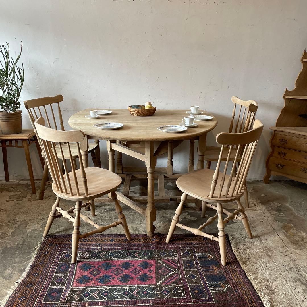 年末・年始SALE ビンテージ　ドロワーゲートレッグテーブル 剥離