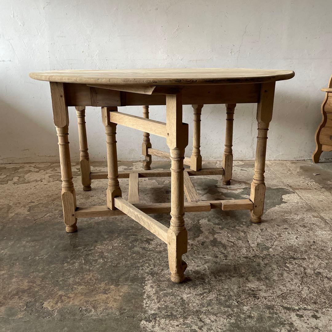 年末・年始SALE ビンテージ　ドロワーゲートレッグテーブル 剥離