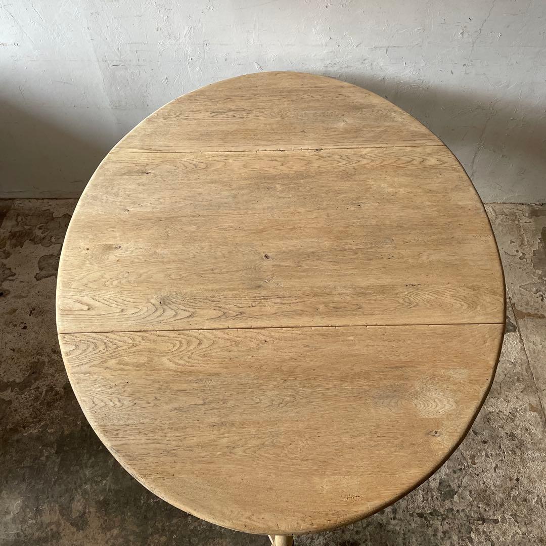 年末・年始SALE ビンテージ　ドロワーゲートレッグテーブル 剥離