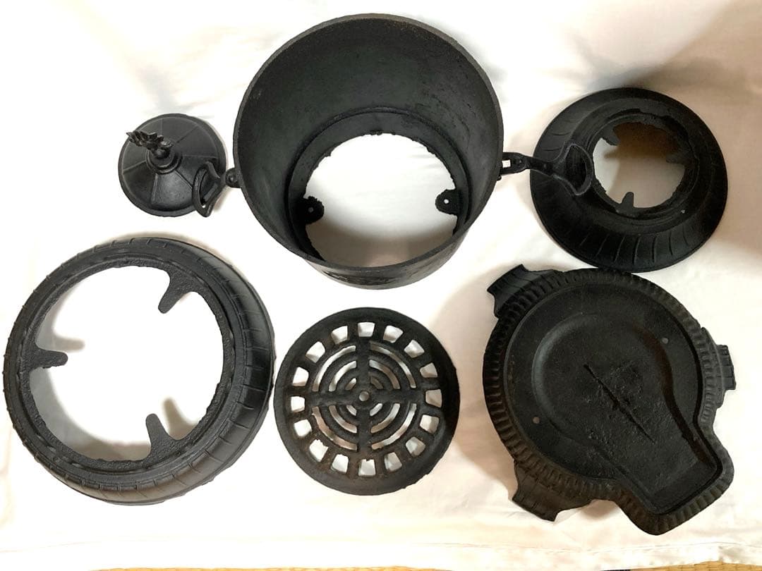 昭和レトロ 練炭ストーブ レンタン用 ダンロ 鋳鉄製 暖炉 アンティーク