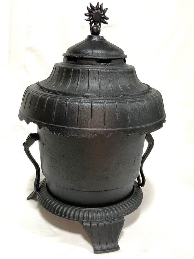 昭和レトロ 練炭ストーブ レンタン用 ダンロ 鋳鉄製 暖炉 アンティーク