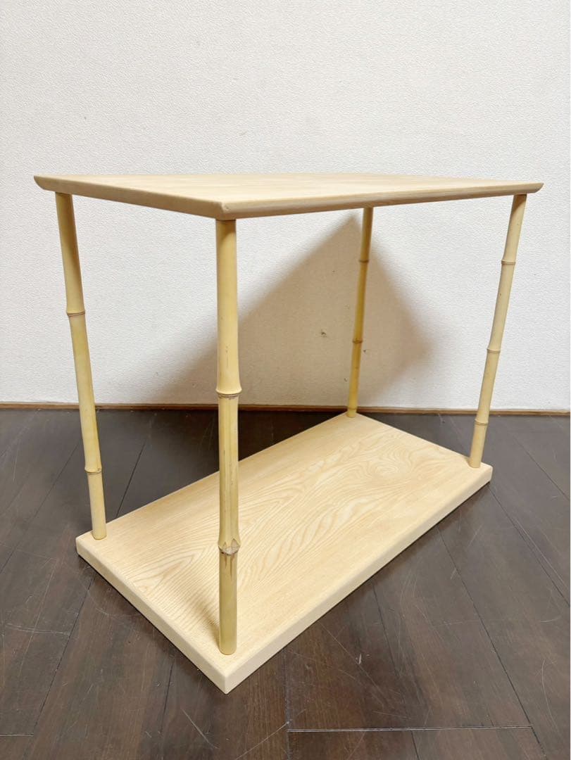 ほぼ未使用 茶道具 指物師 仙水正之作 竹台子 利休好写し 組み立式 刻印 箱無