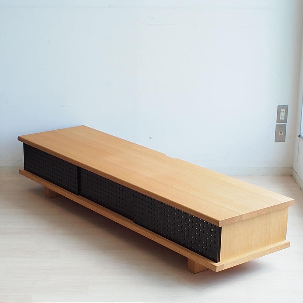柏木工/KASHIWA オーク無垢材 テレビボード 180cm TV台ローボード