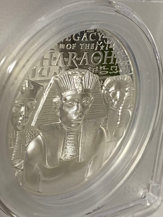 【最高鑑定／PR70】2022　クック諸島　ファラオの遺産　1オンス　銀貨