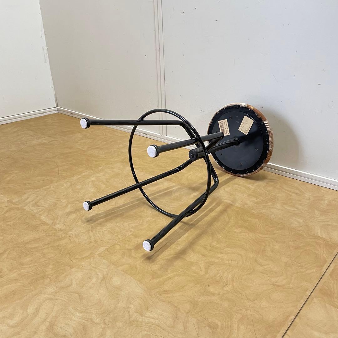 関家具 回転スツール クラッシュゲート 椅子 丸イス チェア アイアン 鉄脚