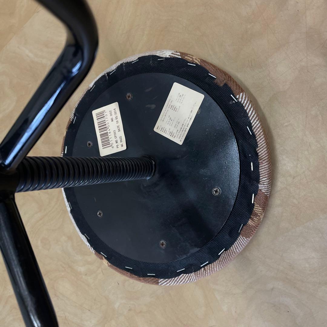 関家具 回転スツール クラッシュゲート 椅子 丸イス チェア アイアン 鉄脚