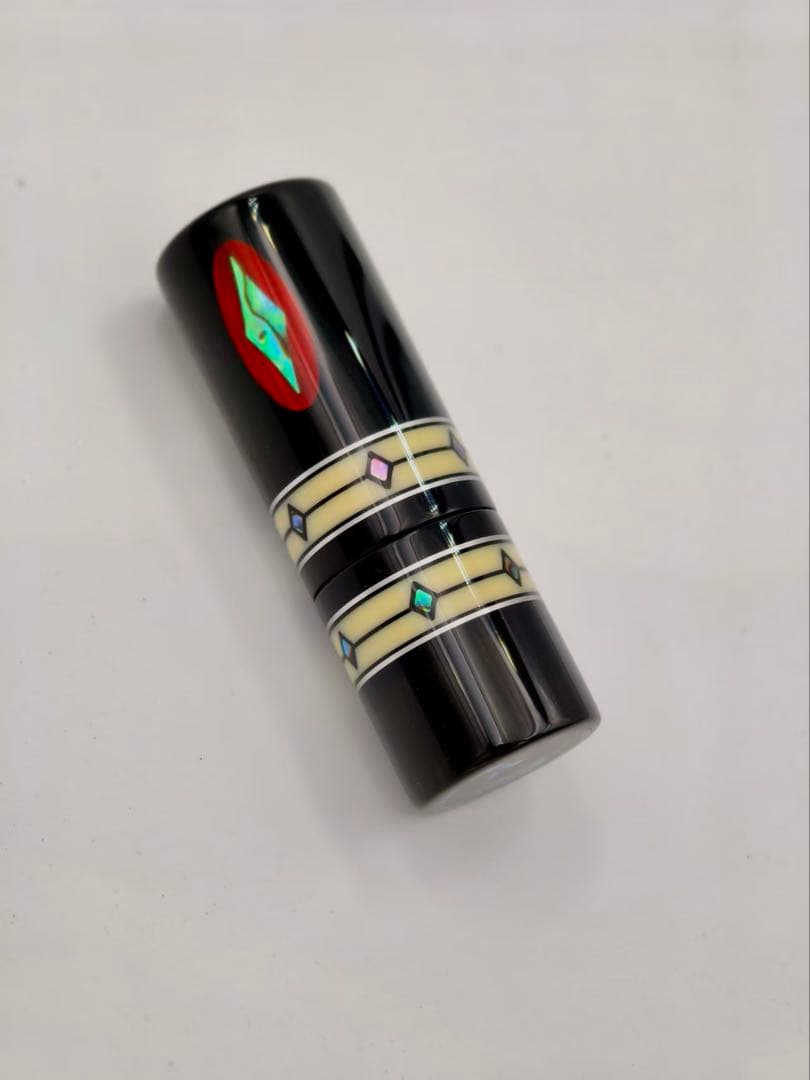 ビリヤード用キューの先端 黒色装飾