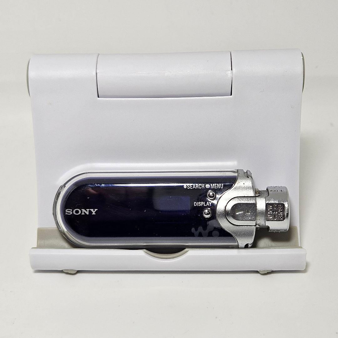 美品 WALKMAN NW-E405 512MB パープル 本体 充電ケーブル