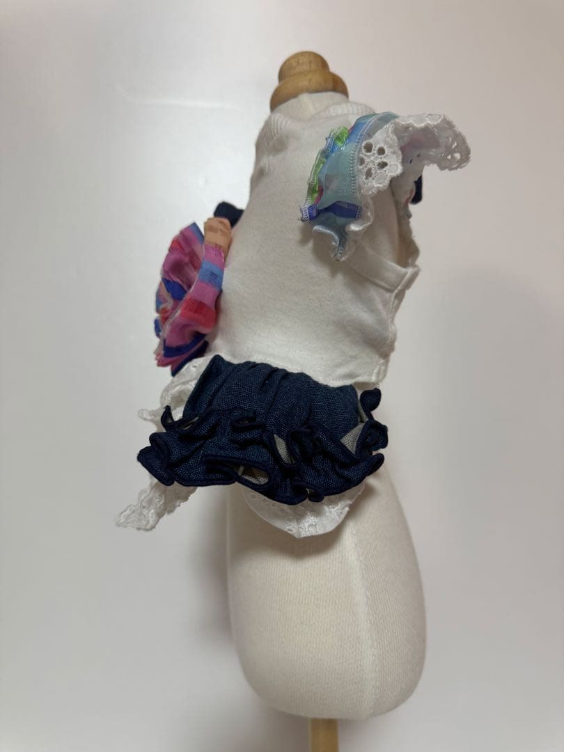 3点セット　チュール　ワンピース　ヘッドアクセ　犬用