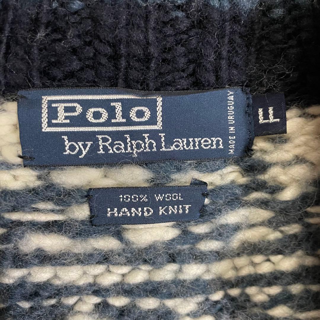 【希少モデル】ラルフローレン　サンダーバード柄　ジップニットジャケット　XL