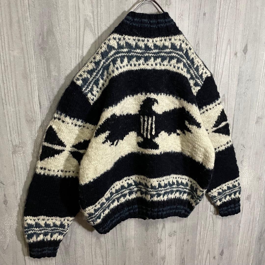 【希少モデル】ラルフローレン　サンダーバード柄　ジップニットジャケット　XL