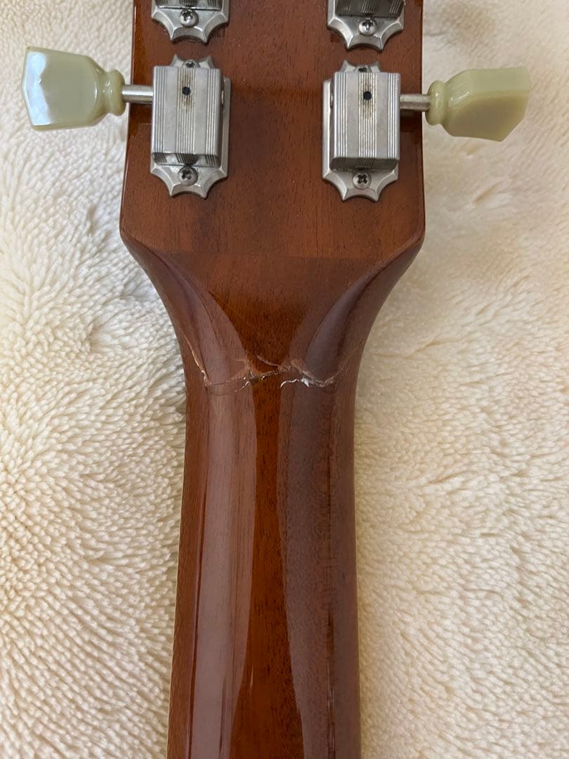【調整済】Bacchus バッカス　レスポール　ネック修理　エレキギター