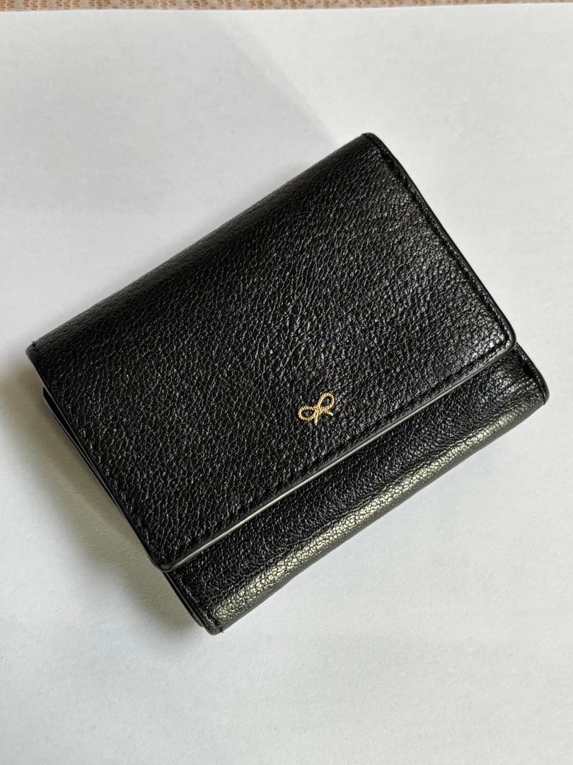 アニヤハインドマーチ　MINI TRIFOLD EYES ブラック