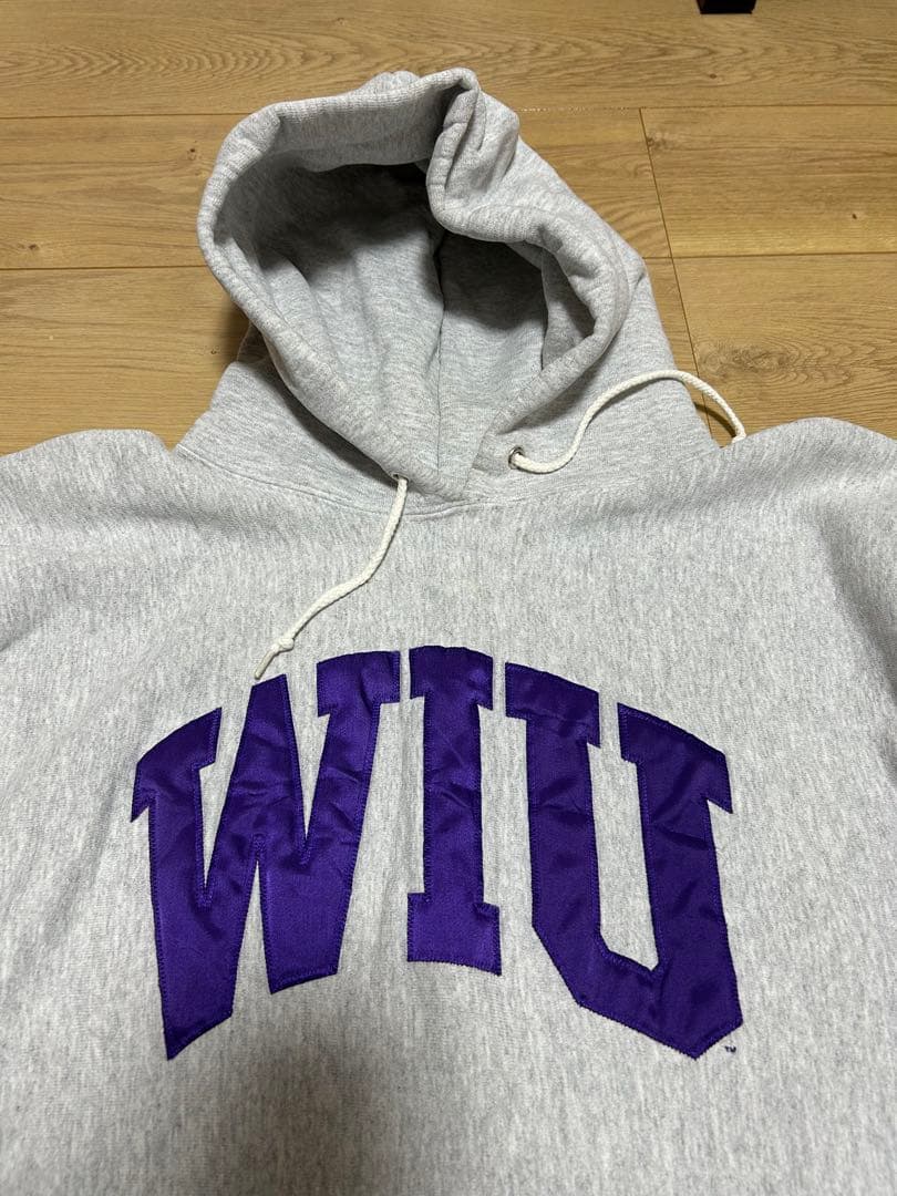 【the cotton exchange】ロゴスウェット オーバーサイズパーカー