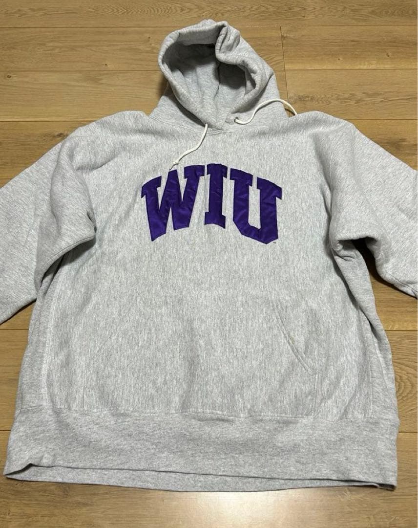 【the cotton exchange】ロゴスウェット オーバーサイズパーカー