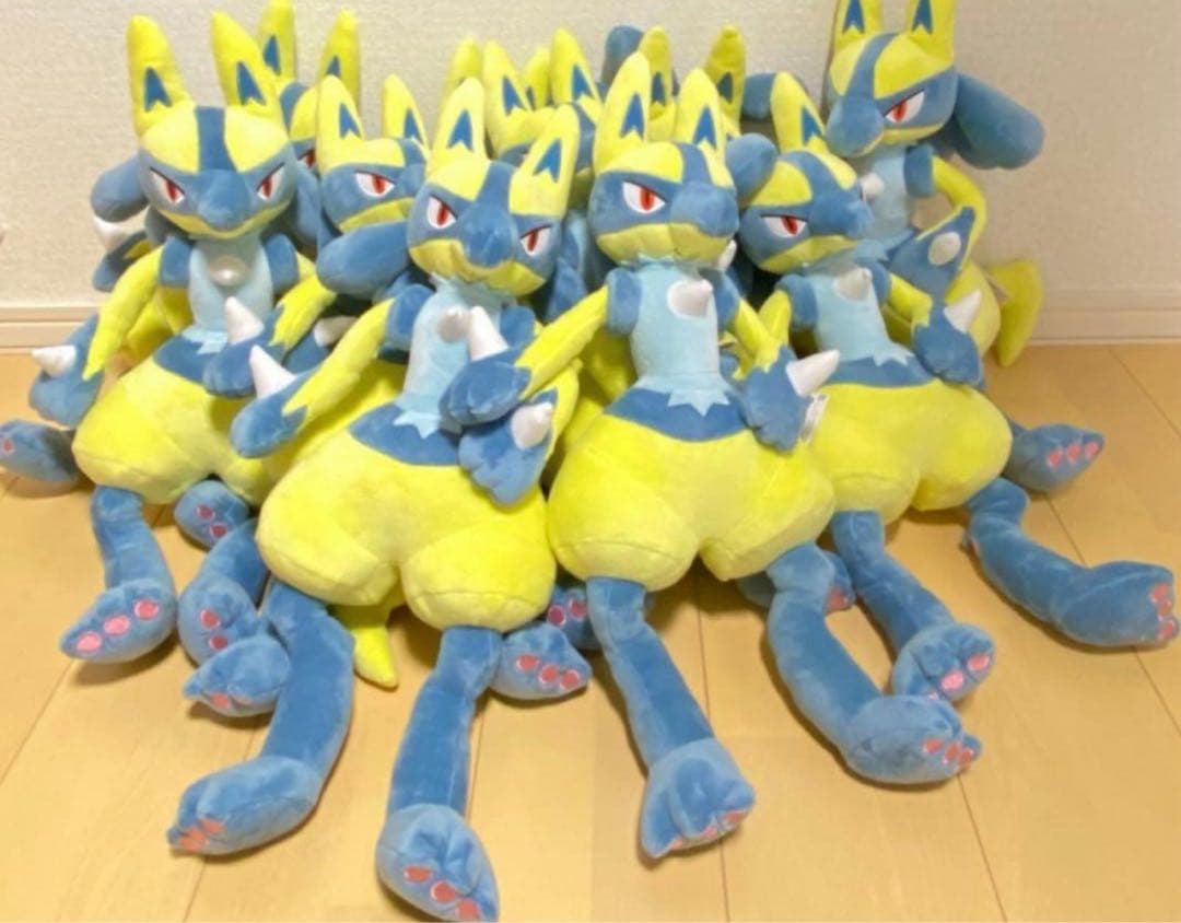 ポケットモンスター/ポケモン めちゃもふぐっとぬいぐるみ 黄色いルカリオ 10個