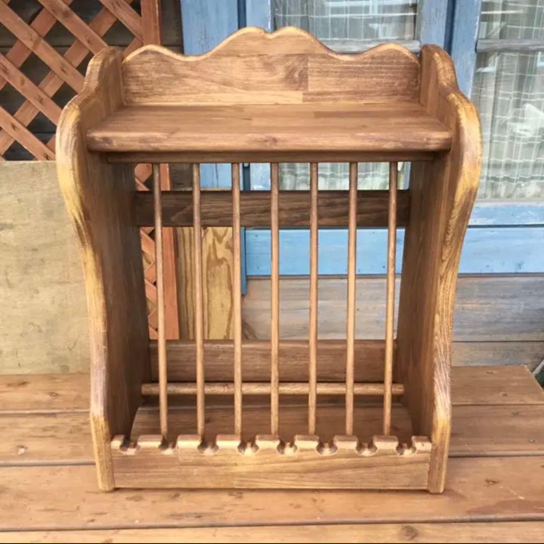 アメリカンカントリー家具　カントリーハート　アンティーク　ディッシュラック