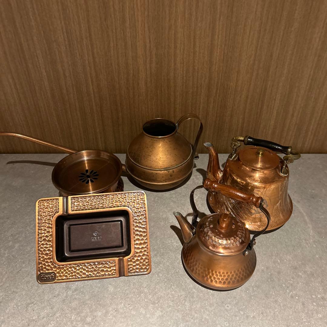 銅製ハンマード槌目など金属製品おまとめ売り