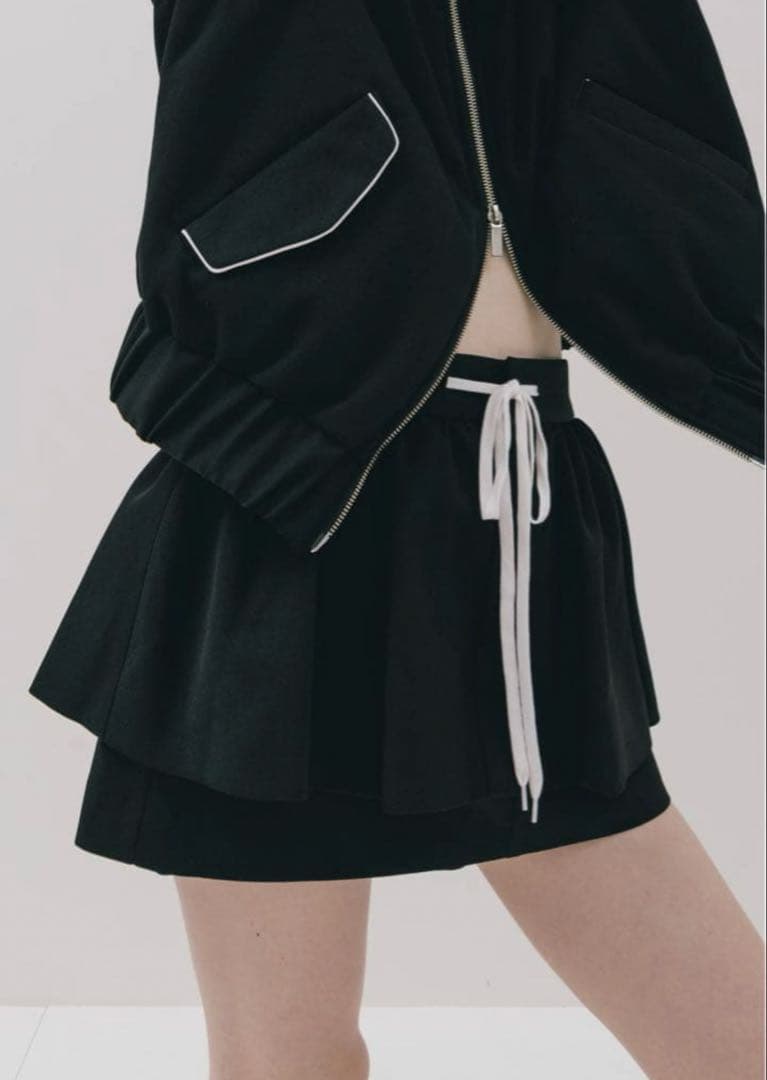 THE TOE THETOE Brixton Track Skirt ブラック