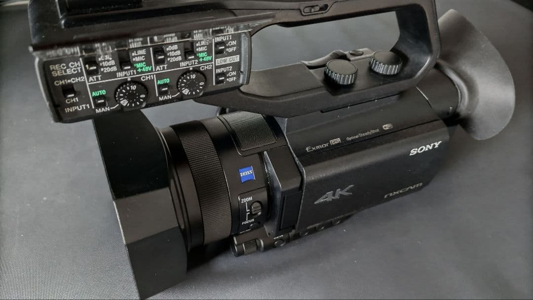 SONY HXR-NX80 本体、マイク、バッテリー