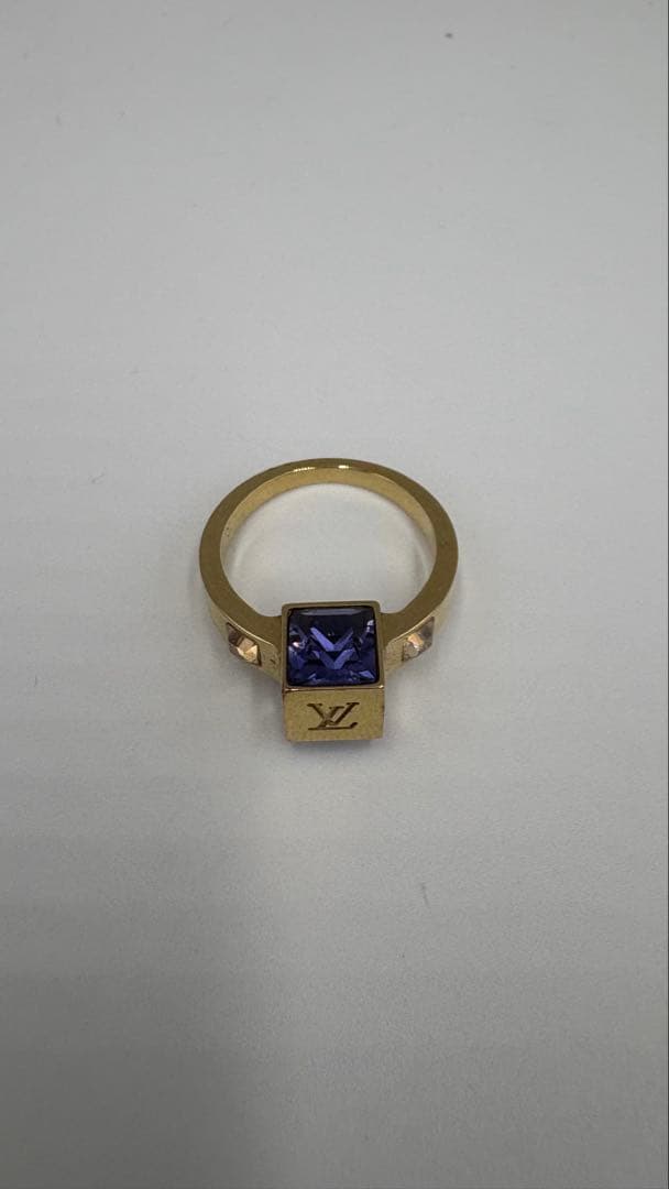 美品 ルイヴィトン M65098 バーグ ギャンブル リング ゴールド　M