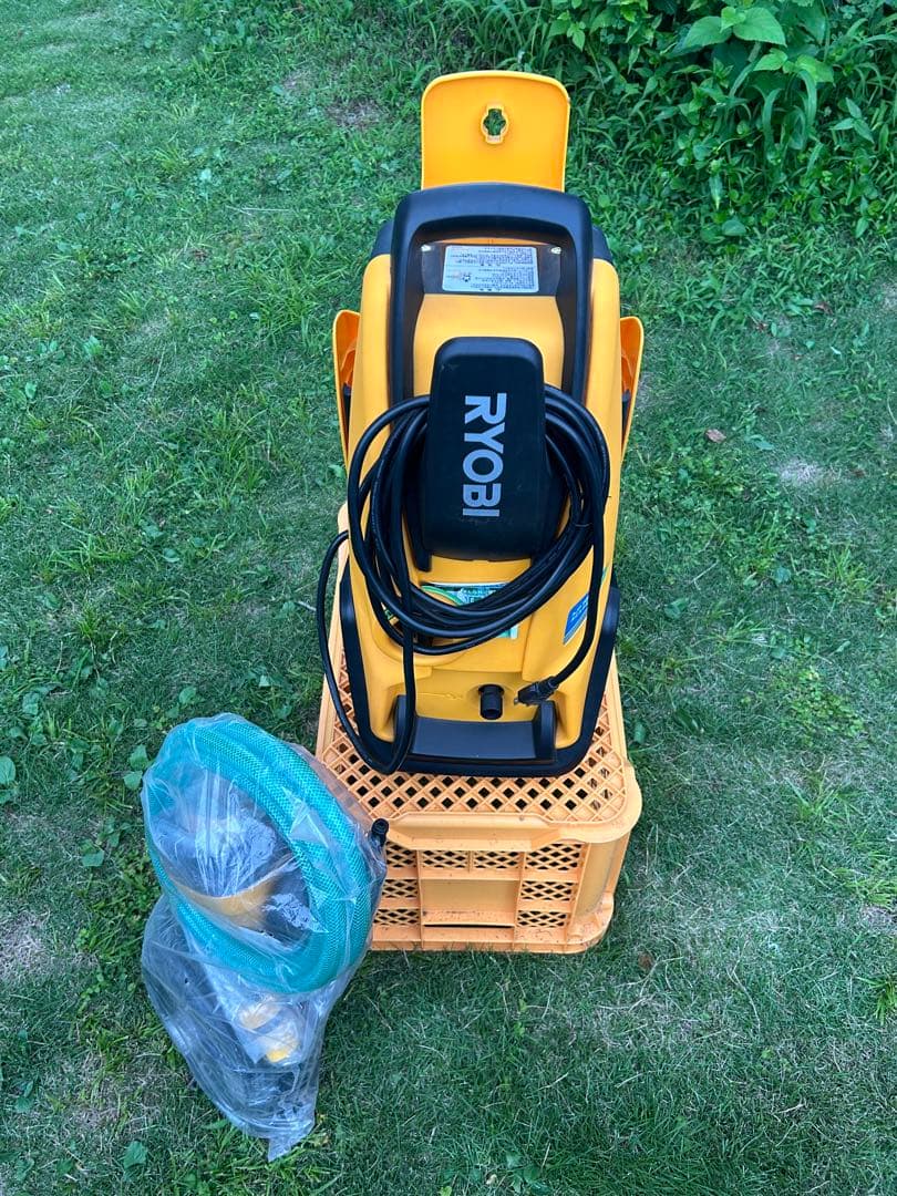 RYOBI 高圧洗浄機本体 ホース・ノズル付き