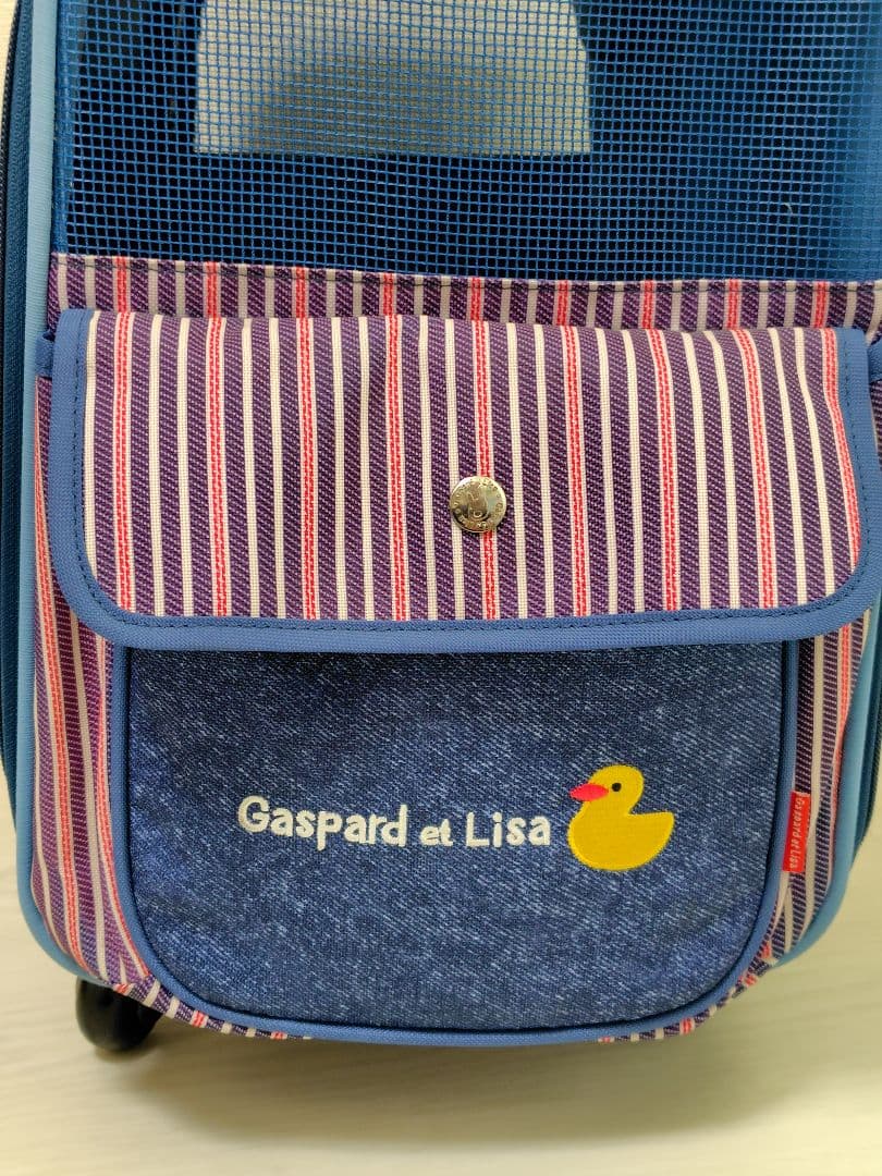 【 レア商品 】リサとガスパール　キャスター付きデニムキャリーケース