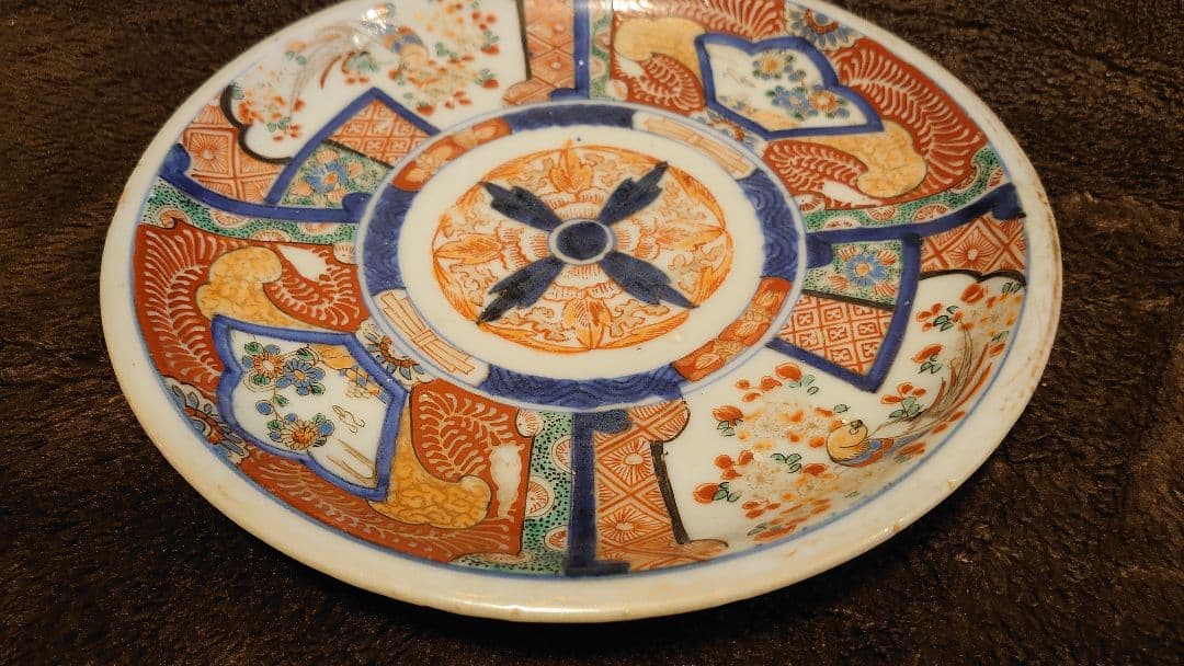 古伊万里　伊万里　大聖寺伊万里　花の図　蔵出し　　江戸期　１客