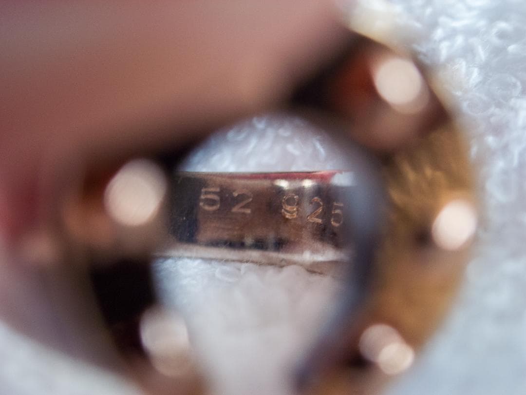 希少！HERMÈS エルメス ホースシューリング SV925×GP 52号