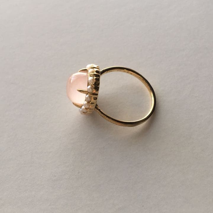 【匿名配送】 jpearl ジェイパール リング ローズクォーツ パール