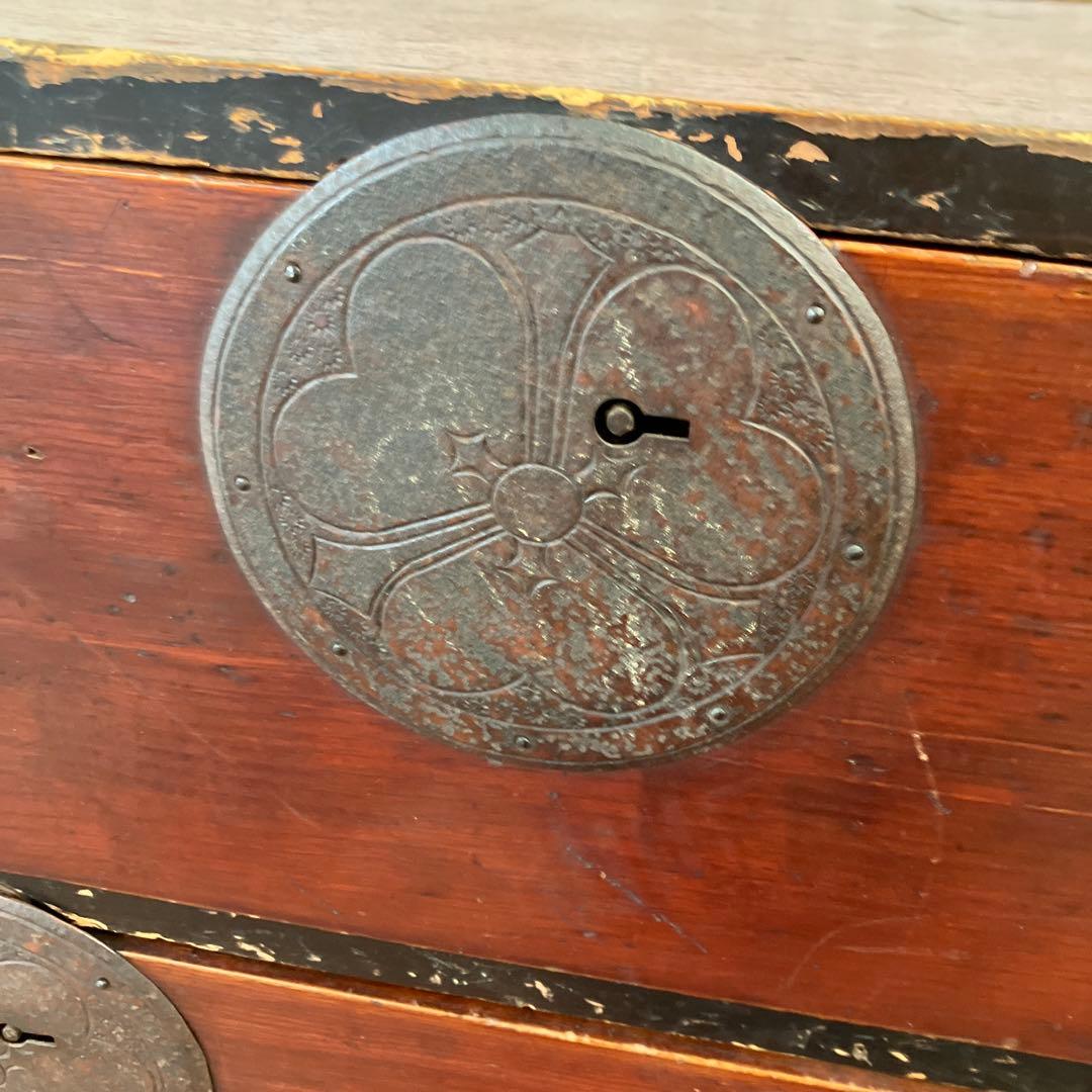 昭和レトロ 古家具 仙台箪笥 4段9杯 引き出し箪笥 和箪笥 ビンテージ 骨董