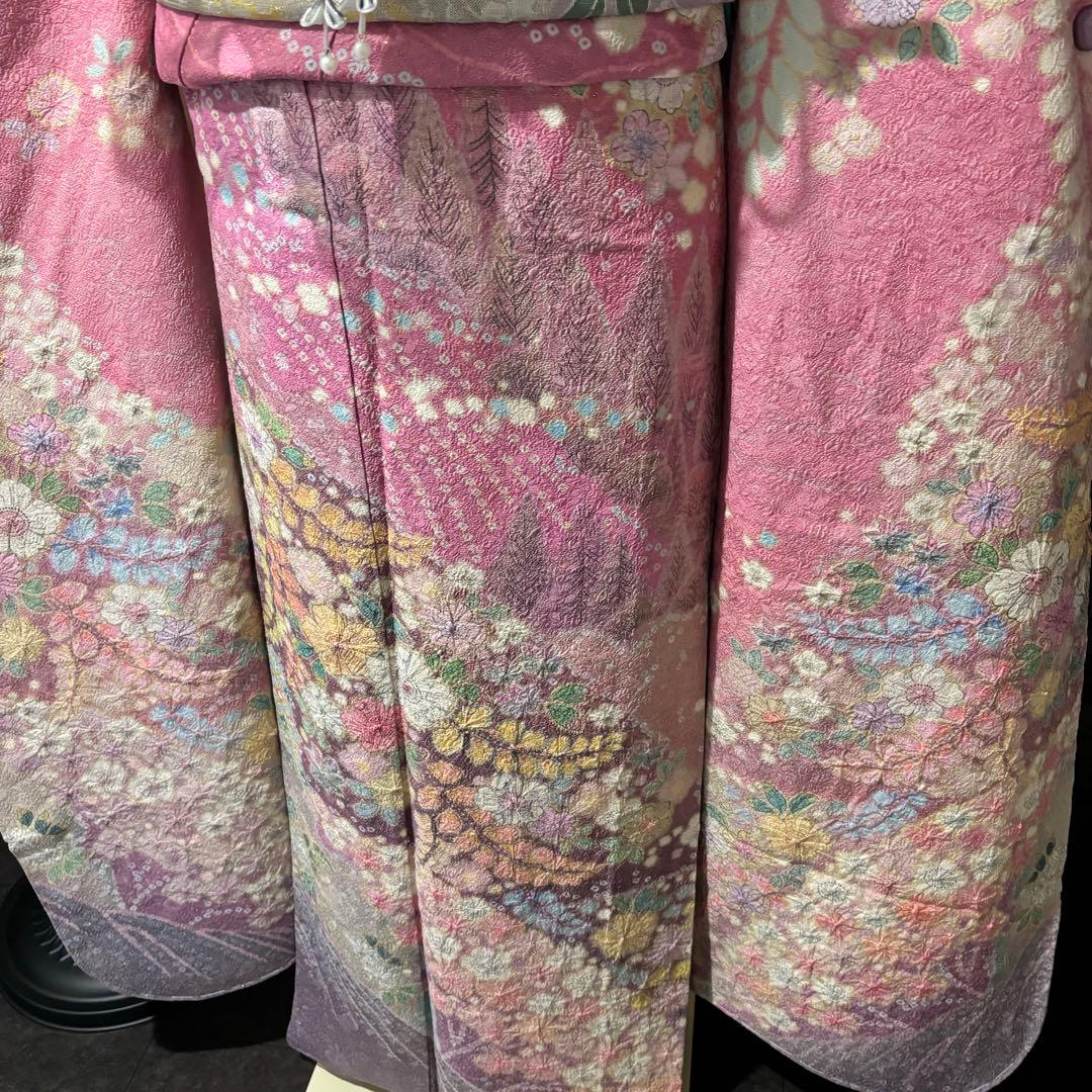 美品　辻ヶ花　花絞り　金通し　高級　刺繍　逸品　振袖　フルセット 振り袖